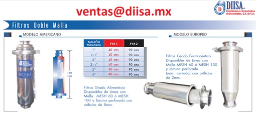 filtros sanitarios triclamp10