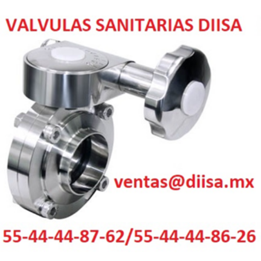 VALVULA DE MARIPOSA REGULADORA DE FLUJO MICROMETRICA CLAMP FERRULADA en Ciudad de México