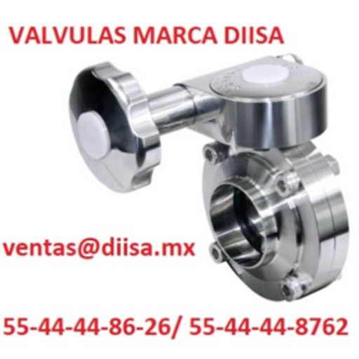 VALVULA DE MARIPOSA REGULADORA DE FLUJO MICROMETRICA CLAMP FERRULADA en Ciudad de México