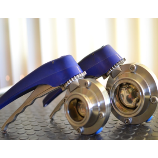 VALVULA DE MARIPOSA SANITARIA TRICLAMP CON MANIJA DOSIFICADORA 12 POSICIONES en Ciudad de México